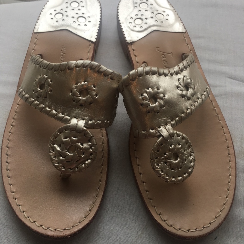 Gold sandals